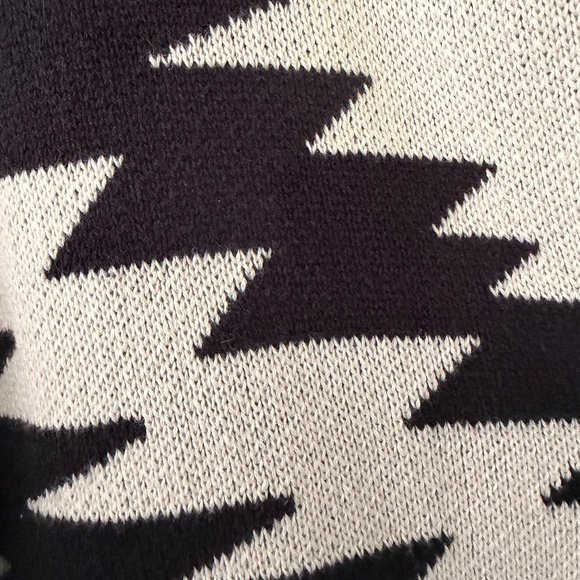 Chaps Cotton Aztec Southwest Shawl Collar Button Front Cardigan NWOT Plus Size - Picture 4 of 10